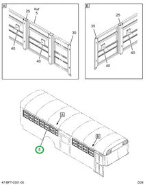 2233768C94 WINDOW, PASS SPLIT SASH , ASSY