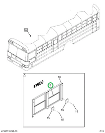 2233788C93 Window Pass Kick Out Bus Body