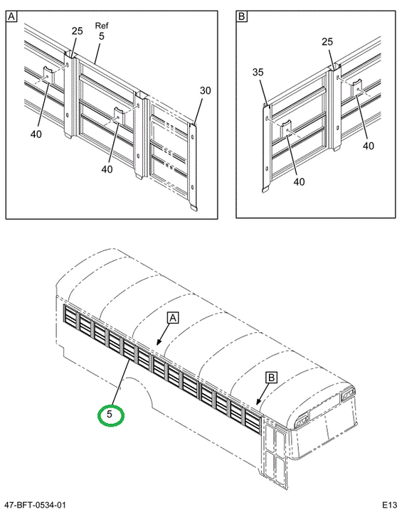 2233794C94 WINDOW, PASS SPLIT SASH , ASSY