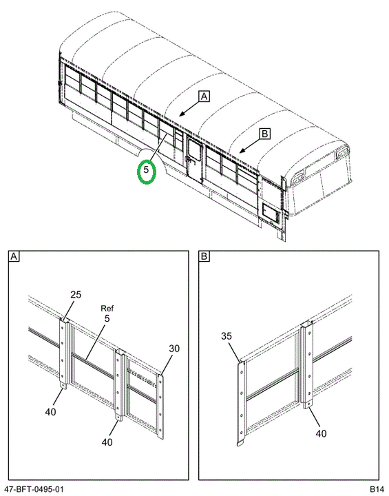 2233804C94 Window Pass Split Sash Assembl