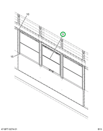 2233821C92 WINDOW, PASS KICK OUT , ASSY V