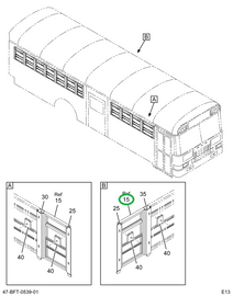2233869C97 Window, Pass Split Sash, Bus B
