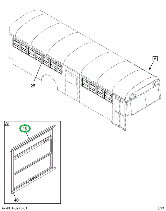 2233882C93 Window Storm Assembly 27in W/1