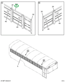 2233962C97 WINDOW, PASS SPLIT SASH, BUS B