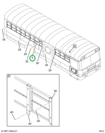 2233963C94 WINDOW, PASS SPLIT SASH , ASSY
