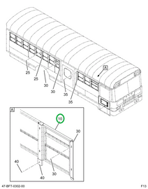 2233968C94 WINDOW, PASS SPLIT SASH , ASSY