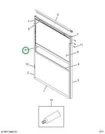 2234039C3 EXTRUSION  ALUMINUM  WDO SLIDI