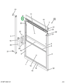 2234042C2 EXTRUSION  ALUMINUM  K/O INNER