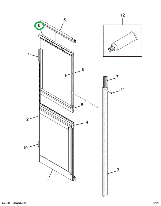2234047C1 EXTRUSION  ALUMINUM  WDO SLIDI