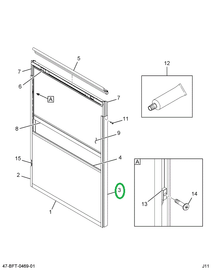 2234061C1 EXTRUSION  ALUMINUM  WDO FIXED