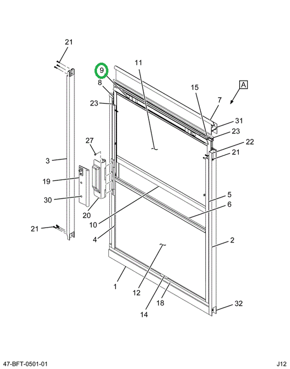 2234076C2 Extrusion, Window Sliding, Alu