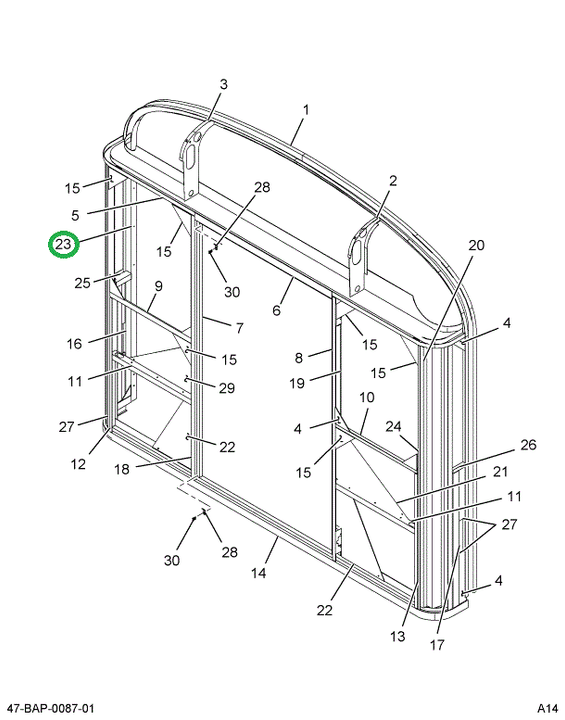 2234883C1 Post L Rear Fr