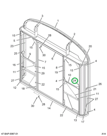 2234884C1 Post R Rear Fr
