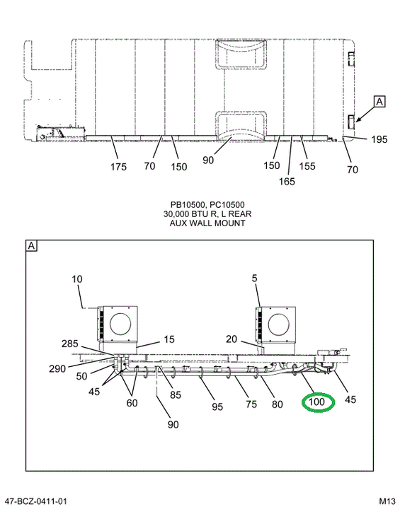 2235513C91 Harness L Auxiliary Heater, Re