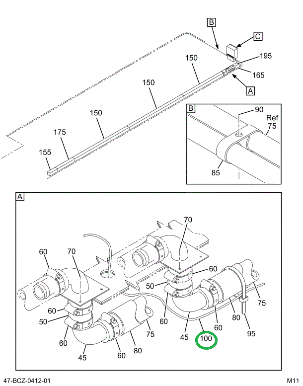 2235528C91 Harness R Auxiliary Heater Rea
