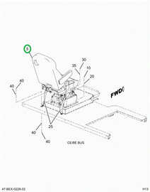 2235608C92 Seat Driver Natl Sca 42 Kvr Gy