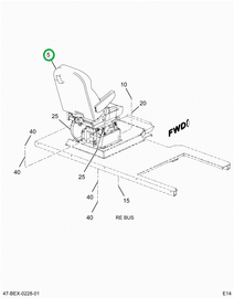 2235809C92 Seat Driver Nat Air 52 Vnl Bl