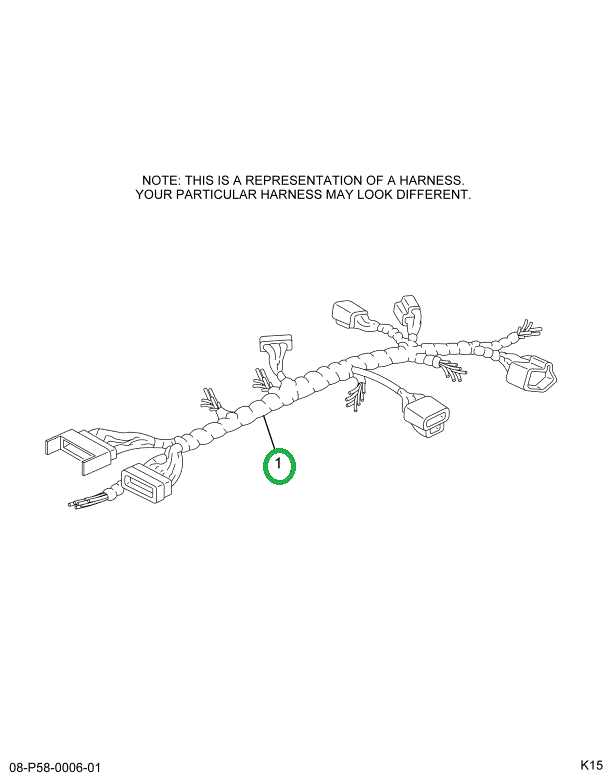 2236520C92 Harness Emergency Exit Door In