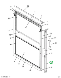 2237256C1 EXTRUSION, ALUMINUM , VERTICAL