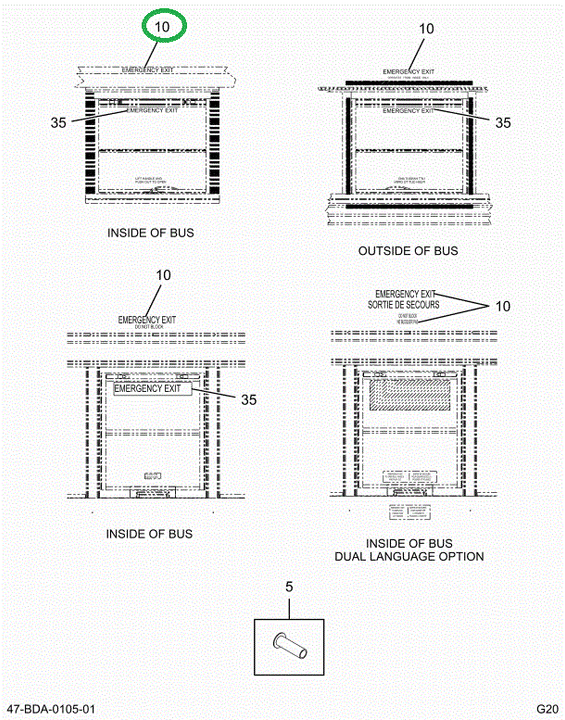 2237450C1 Product Graphic Emergency Exit