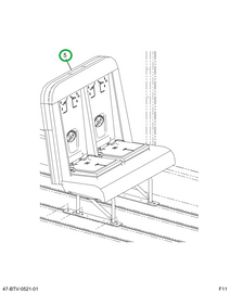 2237903C91 Seat, Left Hand Cr 37 4leg Tru