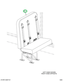 2237956C91 Seat, Automatic Flip L 3pt 39