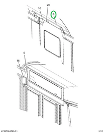 2238448C2 PAD, HEADER BUMPER , GREY PREV