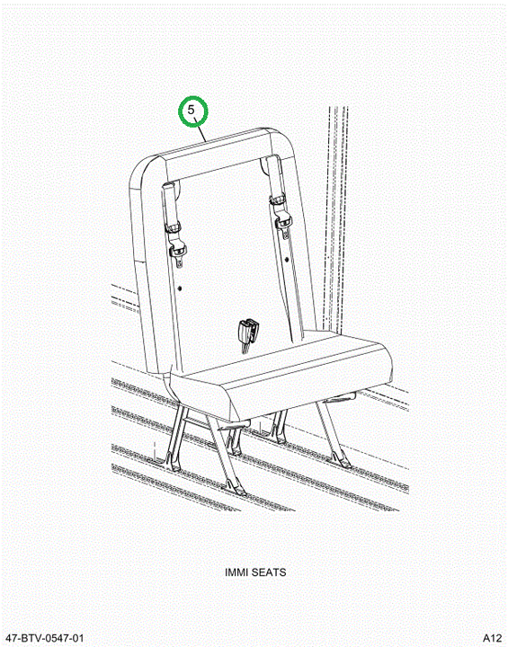 2238577C91 Seat, Left Hand, 30 Gen4 3pt 4