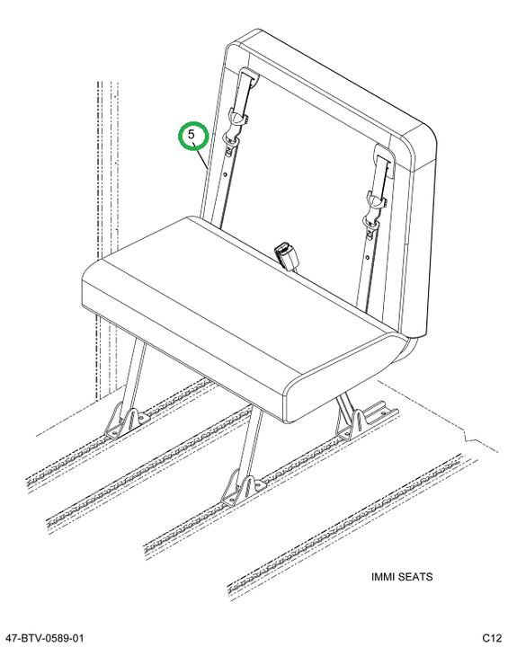 2238580C91 Seat, Right Hand, 30 Gen4 3pt