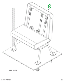 2238669C91 Seat, Right Hand, 39 Gen4 3pt