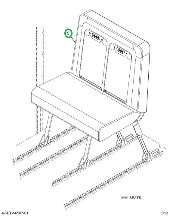2238703C91 Seat, Right Hand, 39 Gen4 42kv
