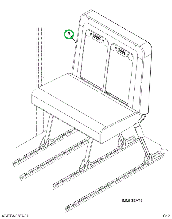 2238705C91 Seat, Right Hand, 39 Gen4 42vn