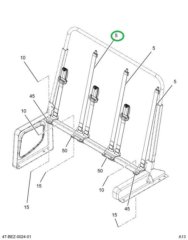 2239139C3 Seatbelt, Bus, Body, Seat Pass