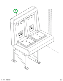 2239392C92 Seat, Left Hand, Cr 39 4leg Wa