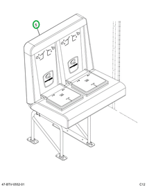 2239393C92 Seat, Left Hand, Cr 39 4leg Wa
