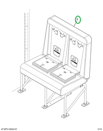 2239495C91 Seat, Right Hand, Cr 39 6leg T