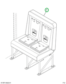 2239502C91 Seat, Right Hand, Cr 39 6leg T