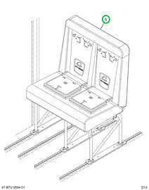 2239508C91 Seat, Right Hand, Cr 39 6leg T