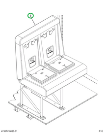 2239526C92 Seat, Left Hand, Cr/ucra 39 4l