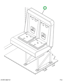 2239555C92 Seat, Right Hand, Cr/ucra 39 4