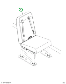 2239722C91 Seat, Left Hand, 3pt 30 4leg T
