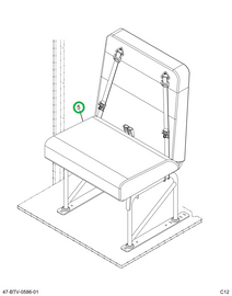 2239763C91 Seat, Right Hand, 3pt 30 4leg