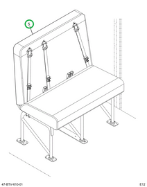 2239903C91 Seat, Left Hand, 3pt 45 6leg F