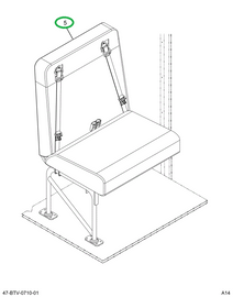 2239976C92 Seat, Left Hand, 3pt 30 2leg W