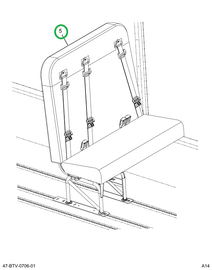 2240235C92 Seat, Left Hand, 3pt 39 4leg W