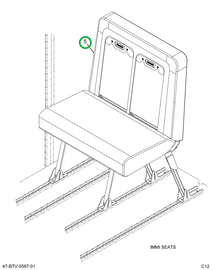 2240475C91 Seat, Right Hand, 39 Gen4 Lap