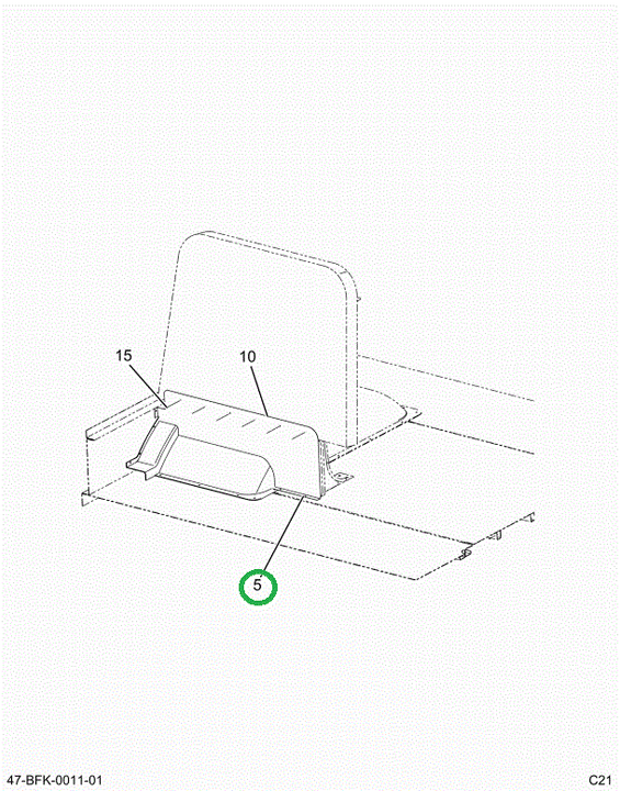 2240563C1 Panel, Modesty, 36 Inch L