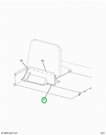 2240566C1 Panel, Modesty, 39 In. L W/ Ho