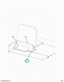 2240567C1 Panel, Modesty, 36 Inch L W/ho