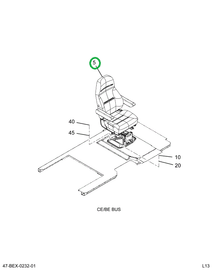 2241033C92 Seat, Bus Body, Driver Natl Ht